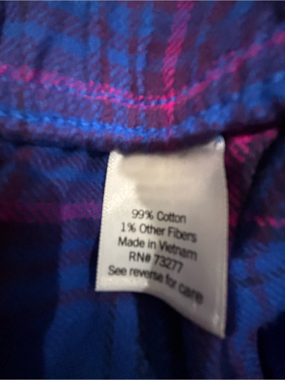 Sonoma Blue & Purple Plaid Button-Up Jean Shirt Jacket